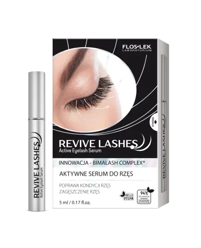 Flos Lek REVIVE LASHES Aktywne serum do rzęs, 5 ml - Kuracja stymulująca wzrost rzęs