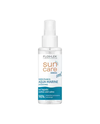 Flos-Lek Sun Care Derma Cool Aqua Marine Nawilżająca mgiełka, 95 ml - Daje wrażenie chłodu i niweluje odczucie suchości