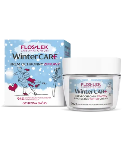 Flos Lek Winter Care, krem ochronny zimowy, 50 ml - Zmniejsza suchość i szorstkość naskórka