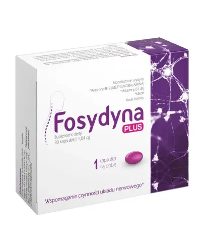 Fosydyna Plus, 30 kapsułek - Suplement diety z urydyną i witaminami z grupy B