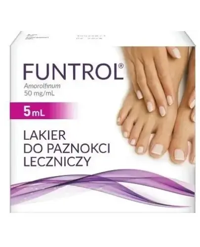 Funtrol, 50mg/ml lakier do paznokci leczniczy, 5 ml - Lakier do leczenia grzybicy paznokci