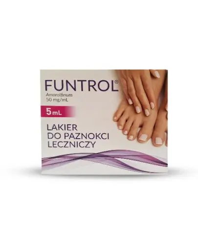 Funtrol, 50mg/ml lakier do paznokci leczniczy, 5 ml - Lakier do leczenia grzybicy paznokci