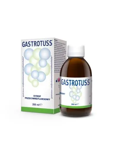 Gastrotuss Syrop przeciwrefluksowy, 200 ml - Szybko usuwa wszystkie objawy refluksu i zgagi