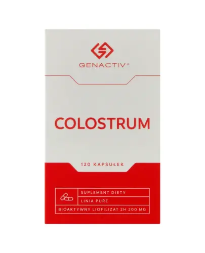 Genactiv Colostrum, 120 kapsułek - Preparat przeznaczony dla osób dorosłych