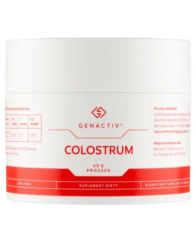 Genactiv Colostrum,  proszek 45 g - Do stosowania dla całej rodziny