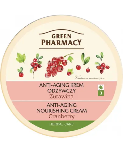 Green Pharmacy Odżywczy krem do twarzy anti-aging żurawina, 150 ml - Do skóry dojrzałej, wrażliwej