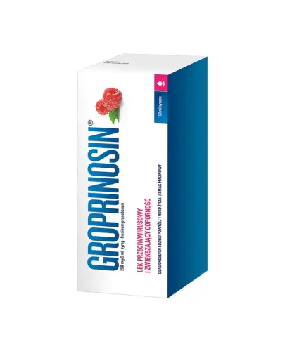 Groprinosin 50 mg/ml, syrop, 150 ml - Lek przeciwwirusowy, zwiększający odporność.