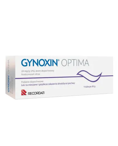 Gynoxin Optima krem dopochwowy, 30g - Na grzybicze i mieszane infekcje intymne