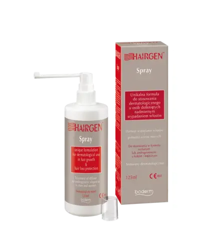 Hairgen spray dla kobiet i mężczyzn, 125 ml - Do stosowania w łysieniu rozlanym lub androgenowym 