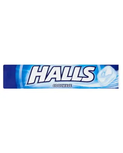 Halls Coolwave, cukierki 33,5 g - O smaku mentolowo–eukaliptusowym