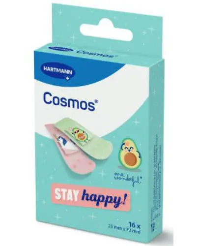 Cosmos Mr Wonderful, plastry z opatrunkiem, 16 sztuk - Kolorowe plastry dla dzieci