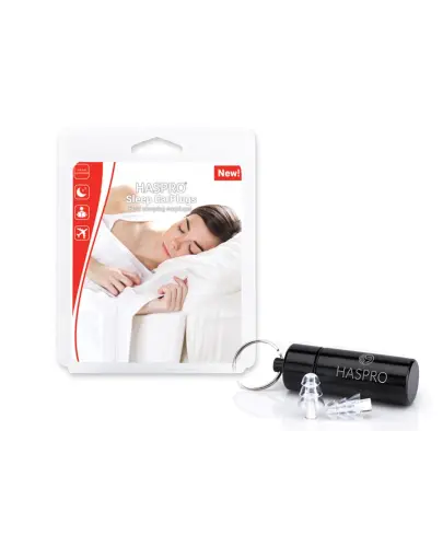 Haspro Sleep EarPlugs Zatyczki do uszu na sen, 1 para - Zatyczki wielokrotnego użytku