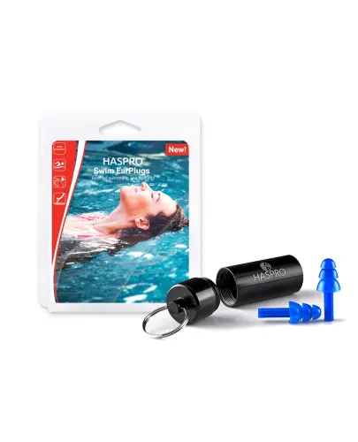 Haspro Swim EarPlugs Zatyczki do uszu, 1 para - Profesjonalne zatyczki do uszu na basen