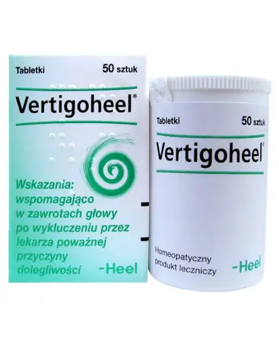 Heel Vertigoheel, 50 tabletek podjęzykowych  - Homeopatyczny produkt leczniczy stosowany wspomagająco przy zawrotach głowy