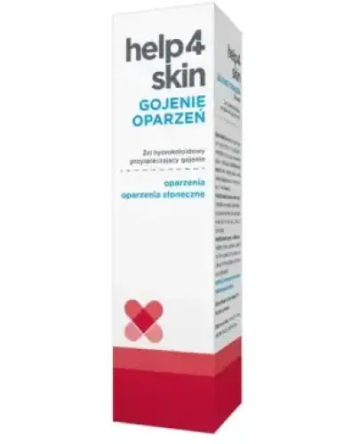 Help4Skin Gojenie Oparzeń, żel 75g - Chłodzi i przyspiesza gojenie, zmniejsza ryzyko powstawania blizn i strupów