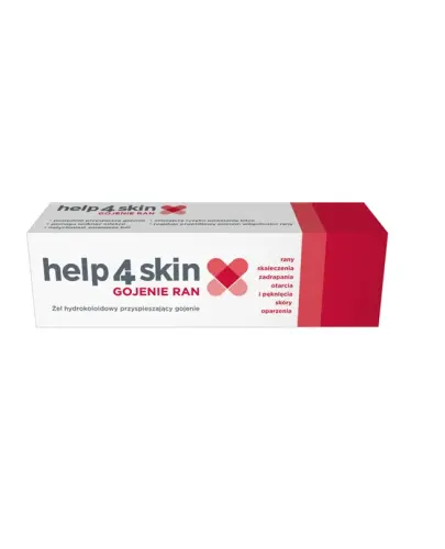 Help4Skin Gojenie Ran żel, 50 g - Przyspiesza gojenie ran, zmniejsza ryzyko powstawania blizn i strupów