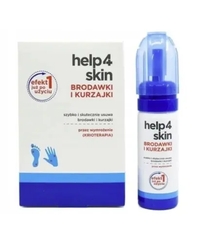 Help4Skin aerozol na brodawki i kurzajki, 50 ml - Preparat do usuwania brodawek i kurzajek w domu metodą krioterapii