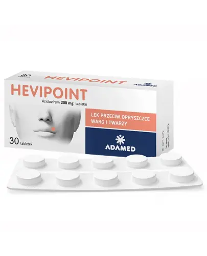 Hevipoint 200 mg, 30 tabletek - Tabletki z acyklowirem.