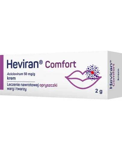 Heviran Comfort 50mg/g, krem 2 g - Krem z acyklowirem