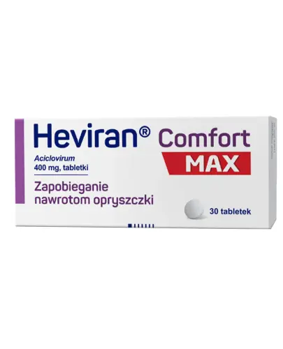 Heviran Comfort Max, 400mg, 30 tabletek - Tabletki z acyklowirem