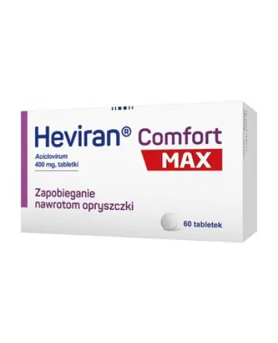 Heviran Comfort Max, 400mg, 60 tabletek - Tabletki z acyklowirem