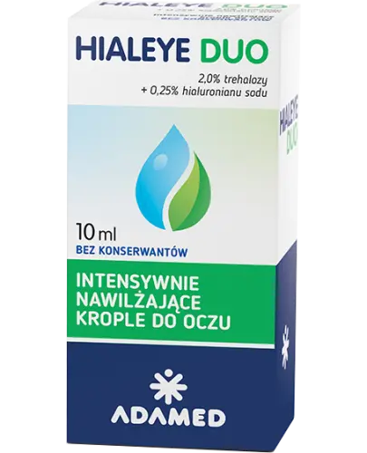 Hialeye Duo, krople do oczu 10 ml   - Krople nawilżające z trehalozą i kwasem hialuronowym