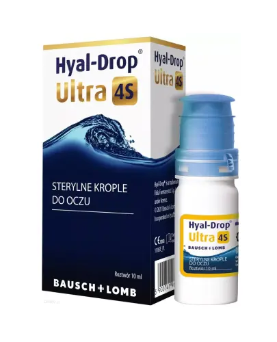 Hyal-Drop Ultra 4S, krople do oczu 10 ml. - Krople z kwasem hialuronowym i trehalozą