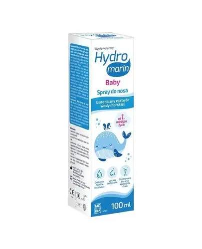 Hydromarin Baby Spray do nosa, 100 ml - Delikatna higiena nosa od pierwszych dni życia