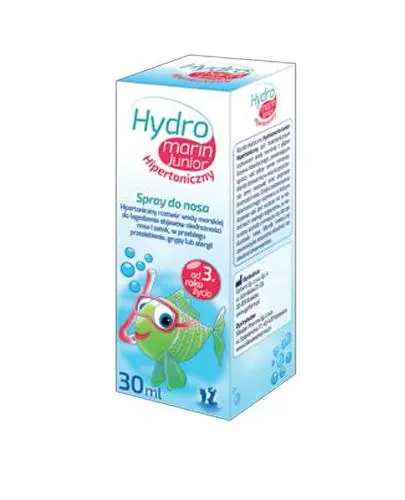 Hydromarin Junior Spray do nosa hipertoniczny, 30 ml - Naturalne oczyszczanie i udrożnianie nosa