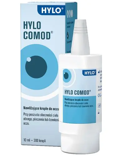 Hylo-Comod, krople do oczu, 10 ml - Krople nawilżające z kwasem hialuronowym