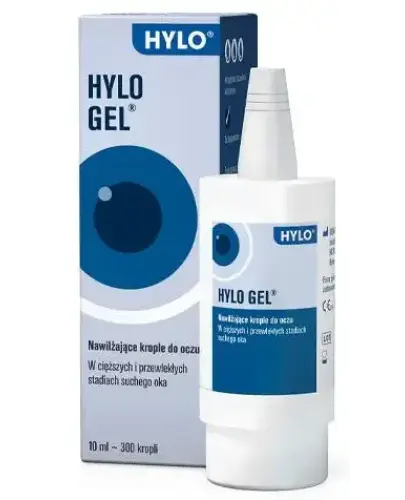 Hylo-Gel 0,2%, krople do oczu, 10 ml - Krople nawilżające o większej lepkości z kwasem hialuronowym