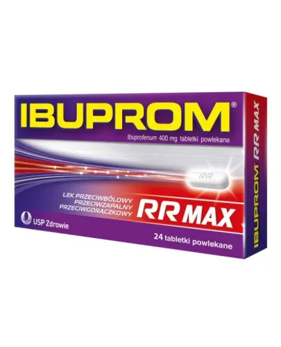 Ibuprom RR Max 400 mg, 24 tabletki - przeciwbólowe i przeciwzapalne