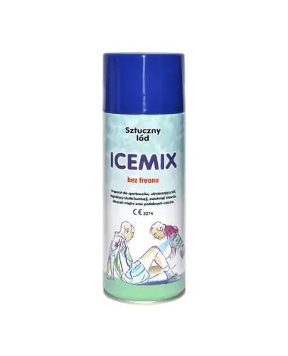 Icemix, aerozol 400 ml - Uśmierzający ból poprzez obniżenie temperatury ciała w miejscu kontuzji