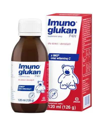 Imunoglukan P4H, 120 ml - Z beta-glukanami i witaminą C, które wpływają na układ odpornościowy