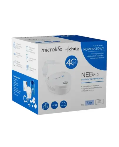 Microlife NEB 210, Inhalator kompresorowy - Z wysokim tempem nebulizacji oraz możliwością regulacji