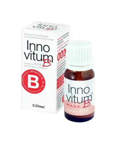 InnovitumB, zawiesina w kroplach, 4ml - Witaminy z grupy B wspomagające procesy krwiotwórcze.