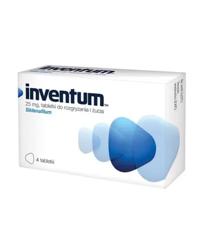 Inventum 25 mg, 4 tabletki - Tabletki do rozgryzania i żucia