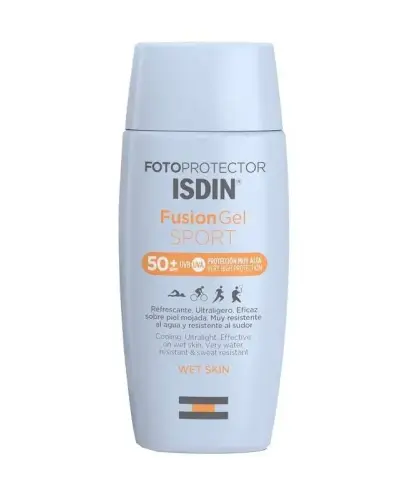 ISDIN Fusion Gel Sport SPF50 , 100 ml - Chłodzący, ultralekki żel dla sportowców.