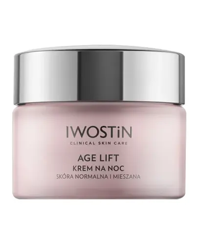 Iwostin Age Lift Krem na noc do skóry normalnej i mieszanej, 50 ml - Krem do twarzy na noc głęboko nawilża i redukuje zmarszczki