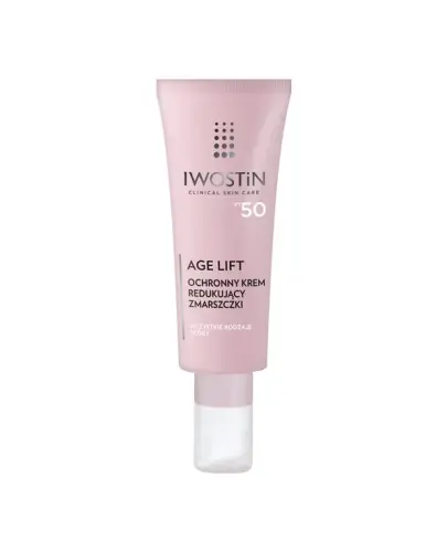 Iwostin Age Lift Ochronny krem redukujący zmarszczki z filtrem SPF 50, 40 ml - Iwostin Age lift z fotostabilnymi filtrami SPF 50 zapewnia pełną pielęgnację każdego dnia