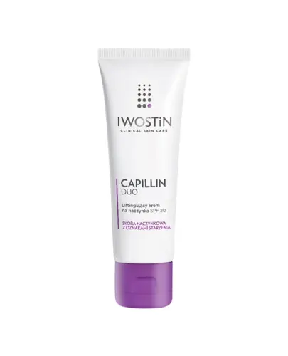 Iwostin Capillin Duo Liftingujący krem na naczynka SPF 20, 40 ml - Posiada intensywne działanie przeciwzmarszczkowe