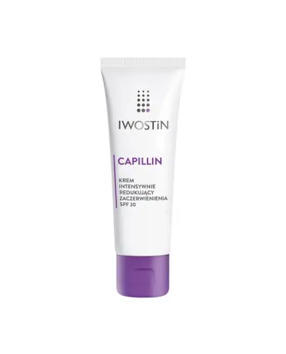 Iwostin Capillin Krem intensywnie redukujący zaczerwienienia SPF 20, 40 ml - Koi i zmniejsza nadreaktywność skóry, ujednolica koloryt i rozjaśnia