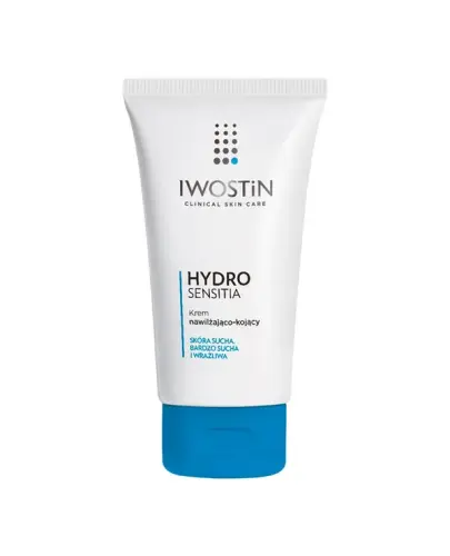 Iwostin Hydro Sensitia Krem nawilżająco-kojący, 150 ml   - Intensywnie pielęgnuje i koi skórę suchą, bardzo suchą i wrażliwą