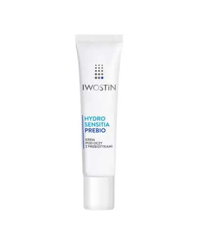 Iwostin Hydro Sensitia Prebio Krem pod oczy z prebiotykami, 15 ml  - Krem pod oczy z prebiotykami natychmiastowo nawilża, łagodzi i odżywia