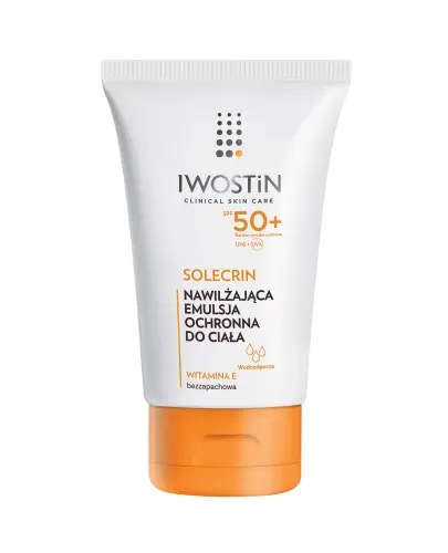 Iwostin Solecrin Nawilżająca emulsja ochronna SPF 50+, 100 ml - Chroni przed działaniem wolnych rodników odpowiedzialnych za fotostarzenie skóry