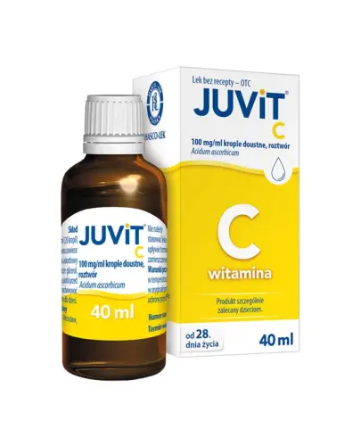 Juvit C krople doustne, 40 ml - Acidum ascorbicum 100 mg/ml