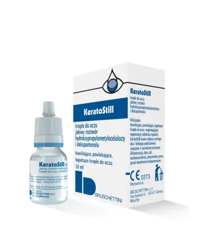 KeratoStill krople do oczu 10 ml - Nawilżające, powlekające, łagodzące, odżywcze krople do oczu zawierające dekspantenol