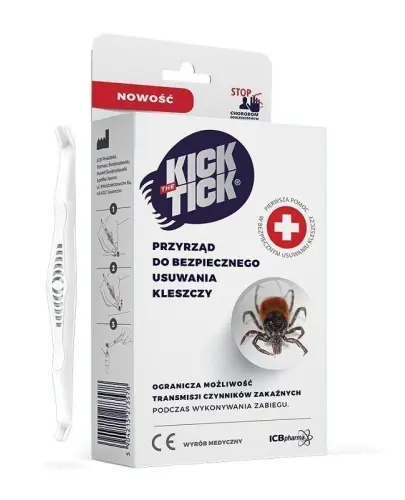 Kick the Tick przyrząd do bezpiecznego usuwania kleszczy, 1 sztuka - U ludzi i zwierząt