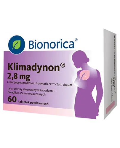 Klimadynon 2,8 mg, 60 tabletek powlekanych - Cimicifugae rhizomatis extractum siccum 2,8 mg