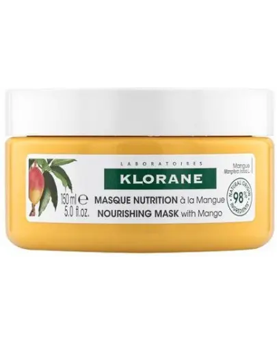 Klorane Mango Maska odżywcza, 150 ml - Pielęgnuje, powleka, zapewnia połysk oraz nawilża suche włosy